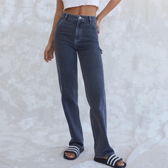 PacSun Denim - Pacsun 90's BF Carpenter Black Faded Straight Leg Denim Jeans